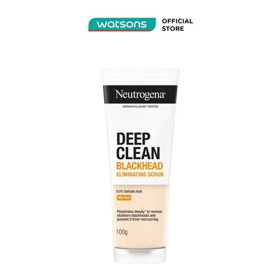 Sữa Rửa Mặt Neutrogena Blackhead Eliminating Daily Scrub Giảm Và Ngăn Ngừa Mụn Đầu Đen 100g