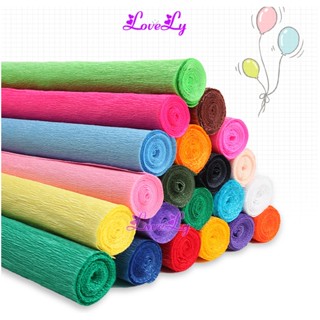 Cuộn Giấy nhún giấy nhăn làm hoa giấy đủ màu sắc size 50cm x 2m5 phụ kiện ngành hoa