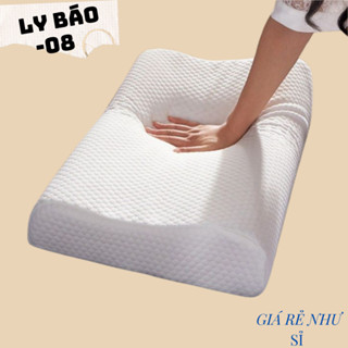 Gối cao su non cao cấp chống ngáy, gối sài  foam chống đau mỏi vai gáy giúp ngủ ngon