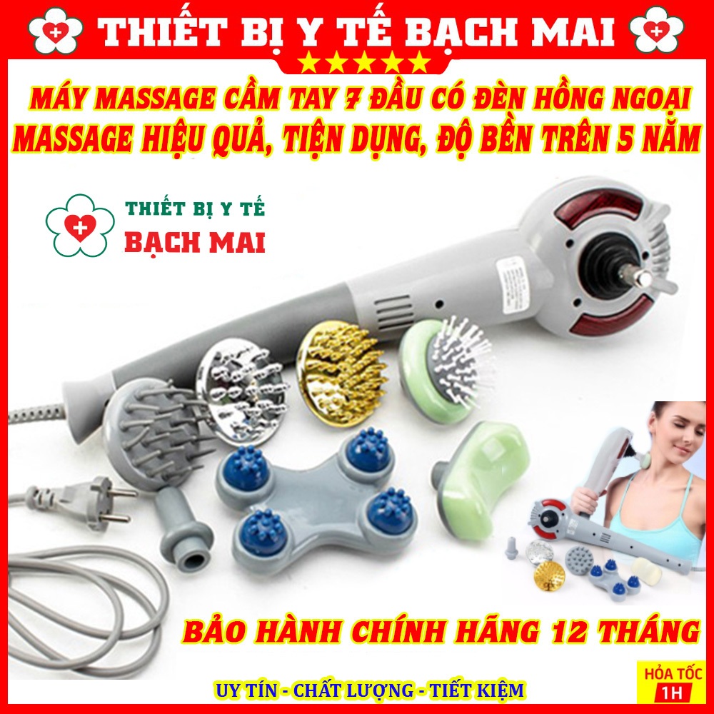 Máy Massage Cầm Tay 7 Đầu Đa Năng