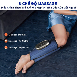 Máy Massage Bắp Chân DELAX Chườm Nóng, Khí Nén, Mô Phỏng Bàn Tay Con Người, Giảm Đau Mỏi MBC01