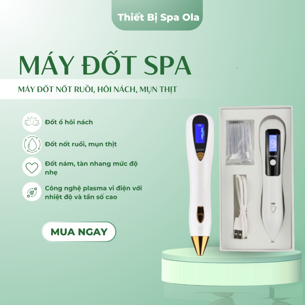 Máy Đốt Nốt Ruồi, Ổ Hôi Nách, Tàng Nhang 9 Số - 9 Cấp Độ