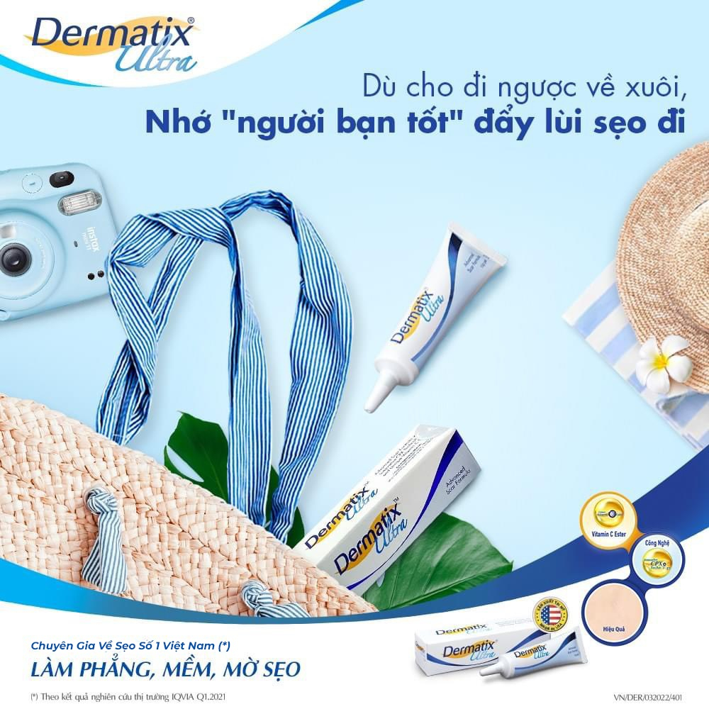 Kem mờ sẹo DERMATIX ULTRA - Kem sẹo DERMATIX ULTRA made in USA 15g giúp mờ sẹo lồi, sẹo tai nạn, sau phẫu thuật,...