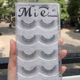  Lông mi giả tự nhiên Mie 02 6D 5 cặp cao cấp chính hãng HALOMI chuyên dùng cho makeup 