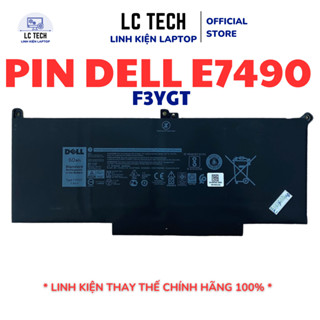 Pin Laptop Dell Latitude 7280 E7280 7290 7390 E7390 7480 E7480, F3YGT, DJ1J0 - Pin Dell 7280 60W, Pin Dell 7280 42W Zin