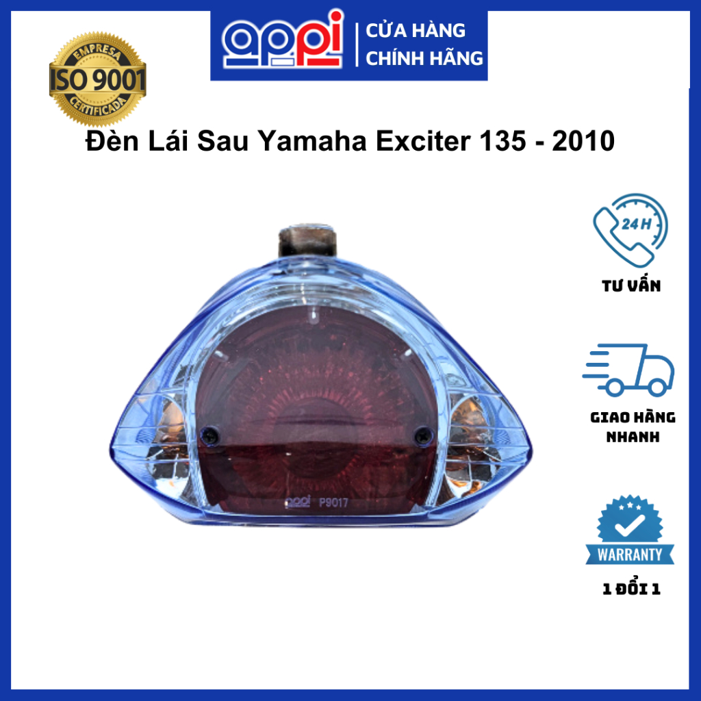 Đèn hậu EX135 2007-2010  |  Đèn lái sau LC135-2010 xanh bông sao chính hãng Malaysia 1S8