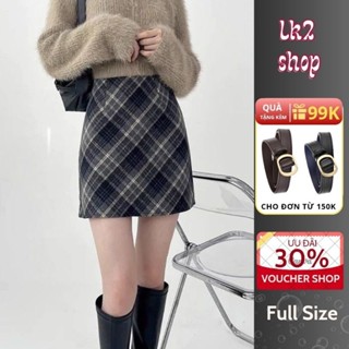 Chân váy chữ a ngắn 💖Có quà tặng💖 Chân váy kẻ caro chất dạ 2 lớp phong cách hàn quốc siêu xinh - CV01
