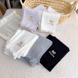 Quần tất thun tăm cho bé thêu nơ,Quần Legging Dài Bé Gái Cực Thoải Mái Và Sang Chảnh Quần Dài Bé Gái chất dày dặn co giã