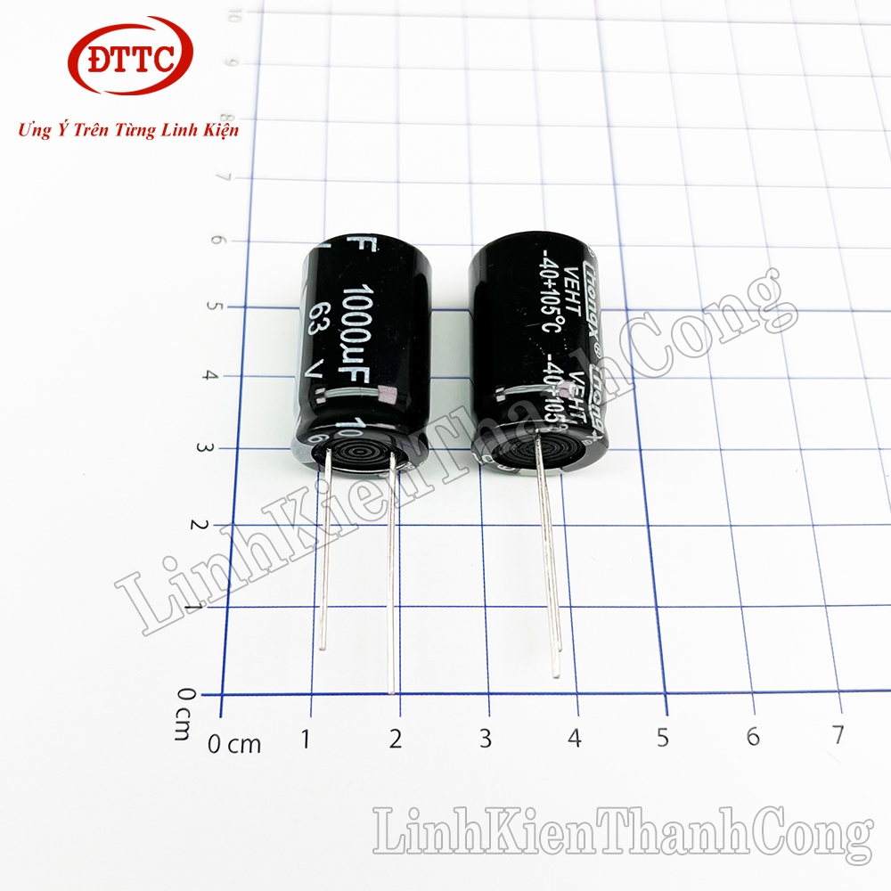 Bộ 5 Chiếc Tụ Hóa 1000uF 63V (16x25mm)