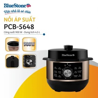 Nồi áp suất điện BlueStone PCB-5648 - Dung tích 5 lít - Hàng chính hãng bảo hành 24 tháng