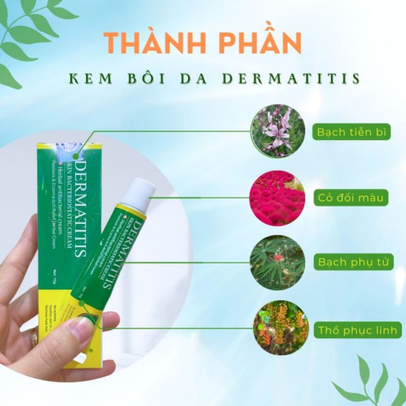 Kem Bôi Da Dermatitis Chính Hãng Hỗ Trợ ĐT Nấm Ngứa,Viêm Da Cơ Địa