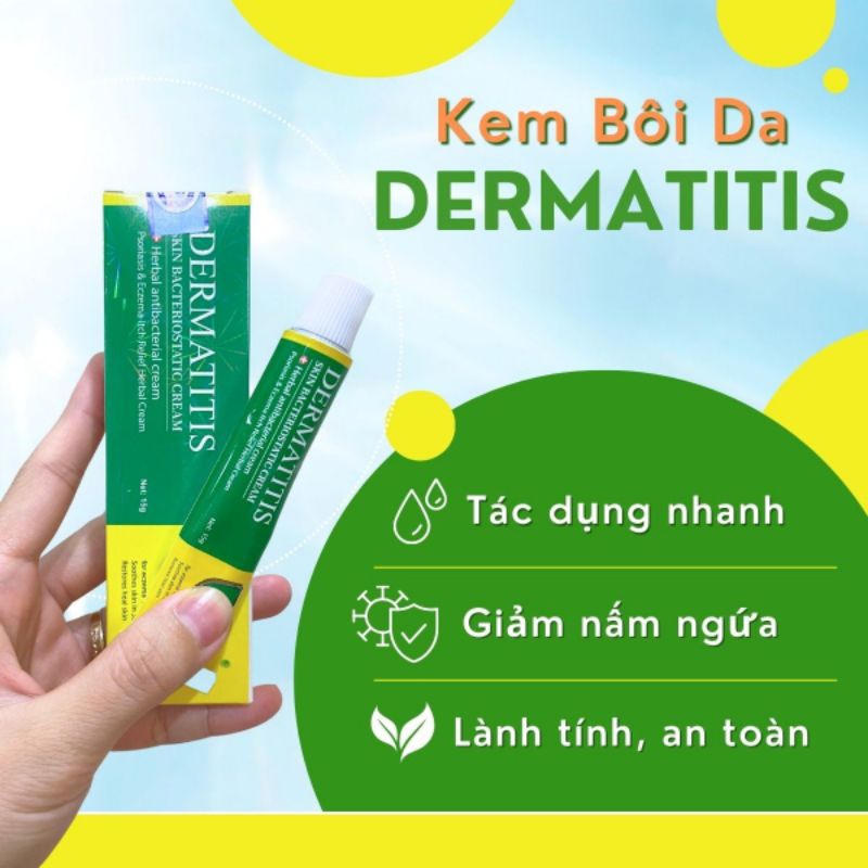Kem Bôi Da Dermatitis Chính Hãng Hỗ Trợ ĐT Nấm Ngứa,Viêm Da Cơ Địa