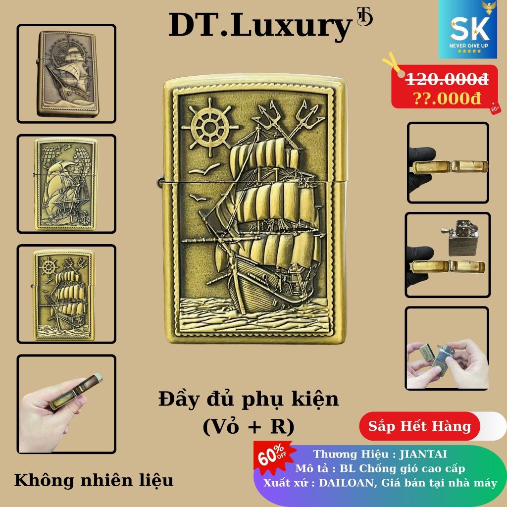 Vỏ Jippo Độc Lạ (M-TH4) Chất liệu Đồng Thau (Không Bao Gồm Nhiên Liệu)