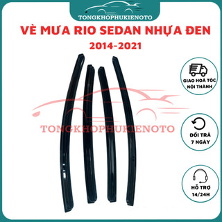  Vè che mưa xe Kia Rio 2012 - 2025 Sedan và Hatchback nhựa đen Hàn Quốc 