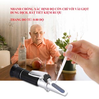 Khúc xạ kế- máy đo nồng độ CỒN 0-80 độ