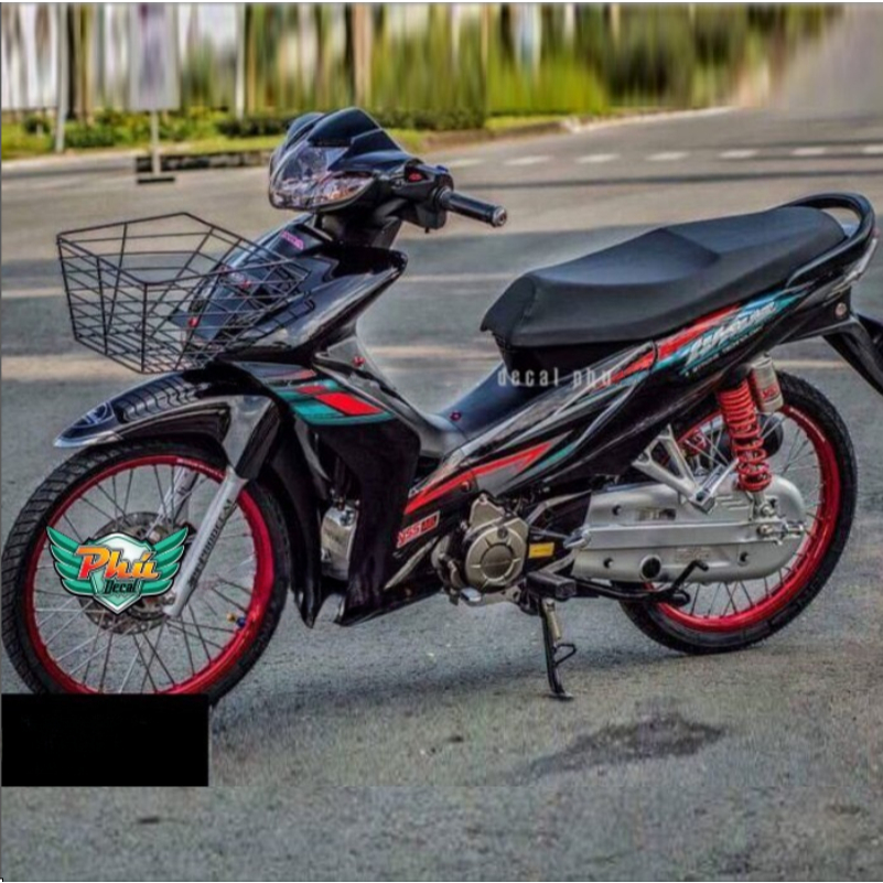 tem rời Wave S thái xe đen 1