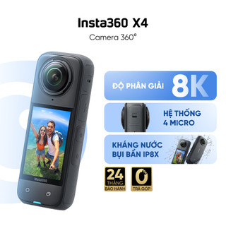  Insta360 X4 Action Camera | Quay 8K | Điều khiển giọng nói | Công nghệ chống rung | Bảo Hành 1 Năm 