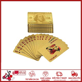 🚨FREESHIP🚨 Combo 5 Bộ bài mạ vàng cao cấp chống thấm