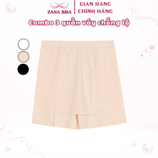 Combo 3 Quần Mặc Váy Bảo Hộ - Set 3 Quần Mặc Trong Váy Không Lộ Chất Thun Co Dãn ZANABRA V558