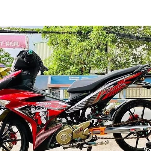Decal Tem Xe Exciter 150 King Drag Đỏ Đen