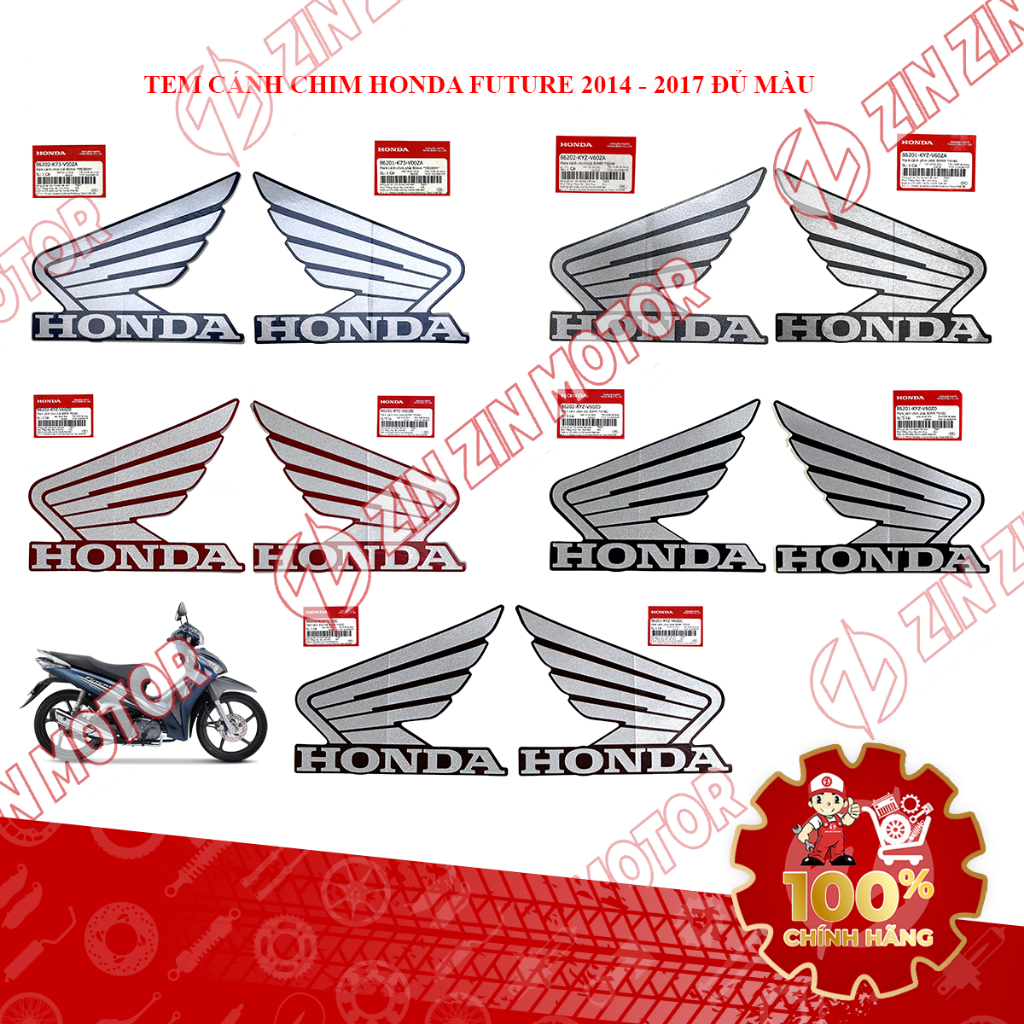 Tem Cánh Chim Xe Future 125 Mập, Future Fi 125, Future BXC 125 2014 2015 2016 2017 Chính Hãng - ZZM