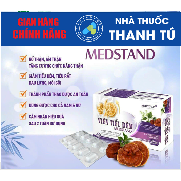 Viên Tiểu Đêm Medstand giảm trình trạng tiểu đêm hổ trợ bổ thận( Hộp 30 viên)