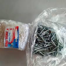 Vít Sắt, Nở Nhựa Hưng Thịnh 3cm và 4cm (10 Vít + 10 Nở)