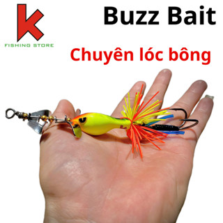 Mồi câu lure lóc bông BUZZBAIT Mini Action mạnh thu hút cá