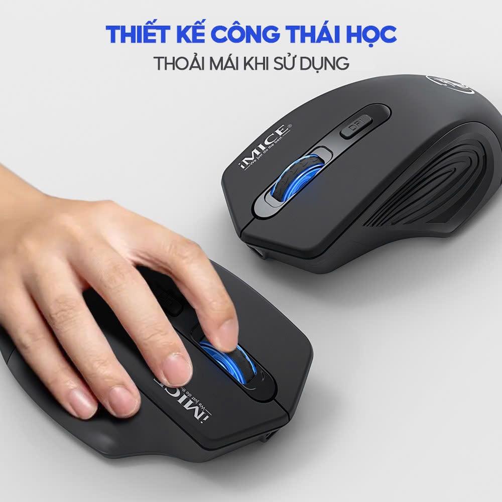 Chuột gaming không dây sạc pin HXSJ G1800 cho game thủ chuyên nghiệp kết nối Wireless 2.4G | BigBuy360 - bigbuy360.vn