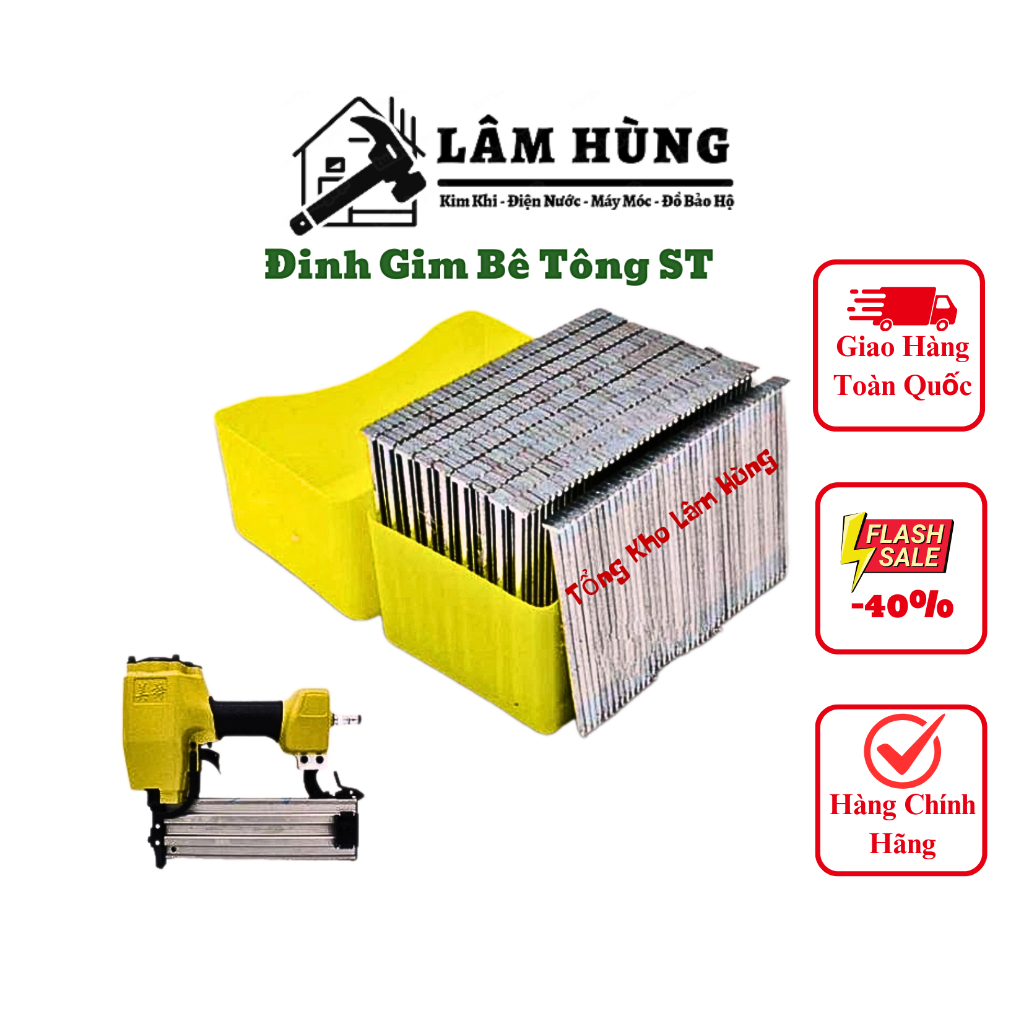 ✅ Đinh Bê Tông - Đinh ST - Đinh Công Nghiệp - Đinh Gim Bê Tông Đủ Cỡ ST25 - ST32 - ST35: Hàng Tốt Ch