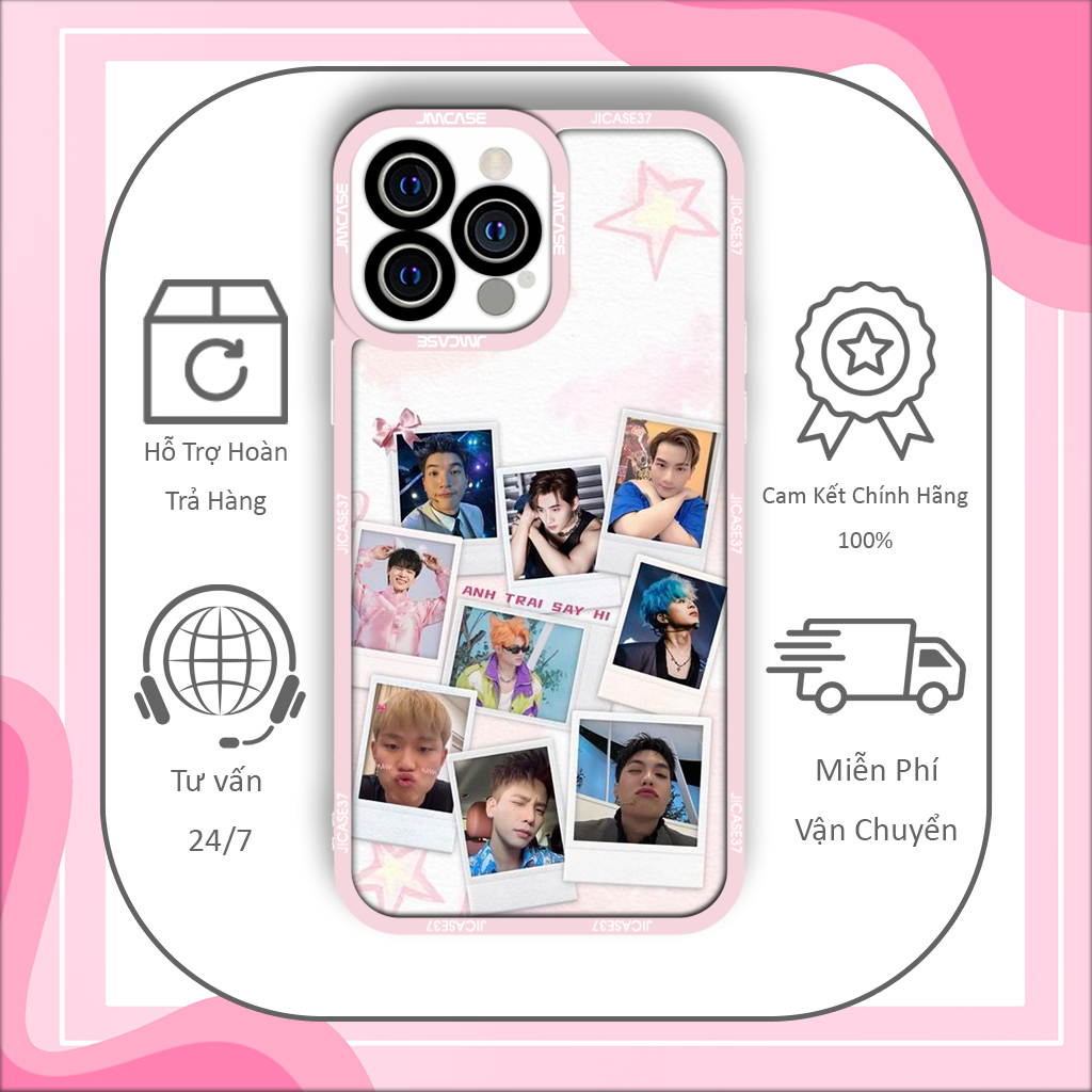 Ốp lưng iphone cạnh vuông JICase anh trai say hi