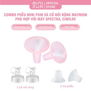 Combo phễu Minipum và phụ kiện gồm 2 cổ nối rộng đi kèm dành cho máy Spectra