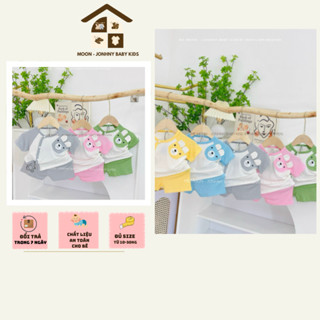  Bộ cộc thun lạnh mềm mịn cho bé trai bé gái từ 3-10kg Moon Jonhny Baby Kids 