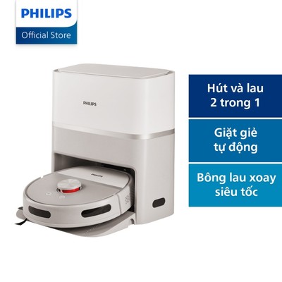 [Livestream] Robot vừa hút bụi vừa lau Philips XU6500/82 lực hút 2700Pa - Hàng Chính Hãng