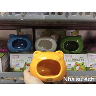 Nhà ngủ sứ hamster - Nhà sứ ếch nhỏ, sứ ếch lớn