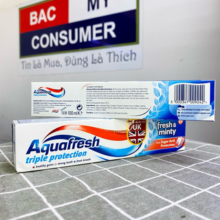 Kem đánh răng Aquafresh Triple Protection Cavity 100ml