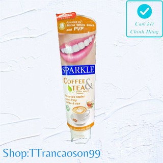  Kem đánh răng SPARKLE Thái Lan  100g trắng răng chanh lemon soda propolis keo ong white tea coffee trà fresh cà phê 