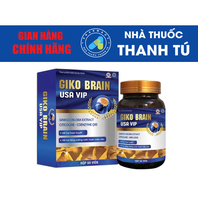 GIKO BRAIN USA VIP Viên uống hoạt huyết dưỡng não ( Lọ 60V)