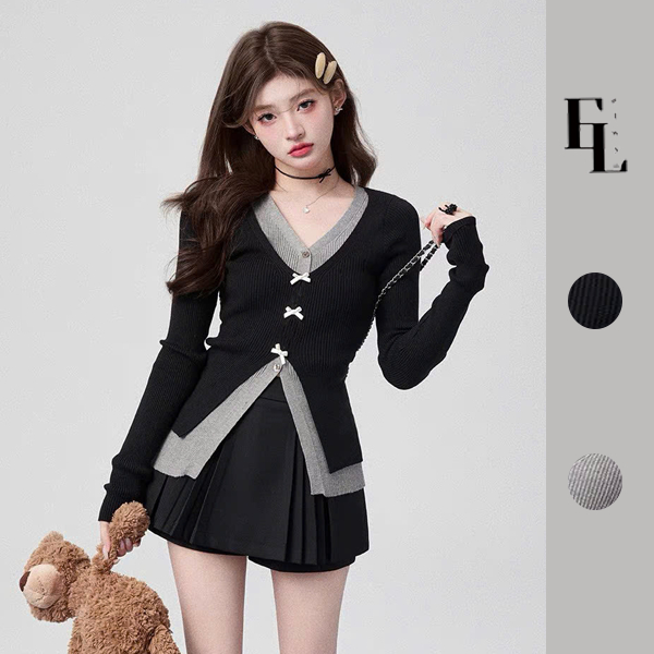 Áo thun nữ dài tay 2 lớp, áo cardigan thiết kế siêu tôn dáng cho nữ ELWYN EL182