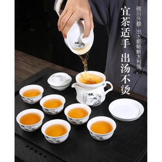 Chén Khải sứ trắng Bạch Định thấu quang 135 ml