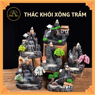 Thác khói trầm hương tặng 5 nụ trầm khói ngược cao cấp xông trầm, thác khói non bộ tiểu cảnh trang trí