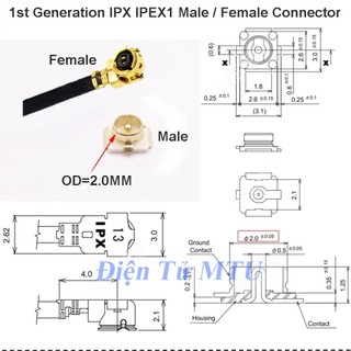 Cáp Anten Wireless có đầu bắt ốc jack SMA (cáp SMA sang IPEX3 - IPEX4 )