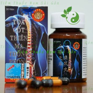 Toạ Cốt Thiên Ma Thống Phong Hoàn Viên Có Chữ - Hộp 30 viên