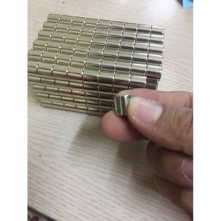 Nam châm đất hiếm trụ tròn 8x10mm siêu hút