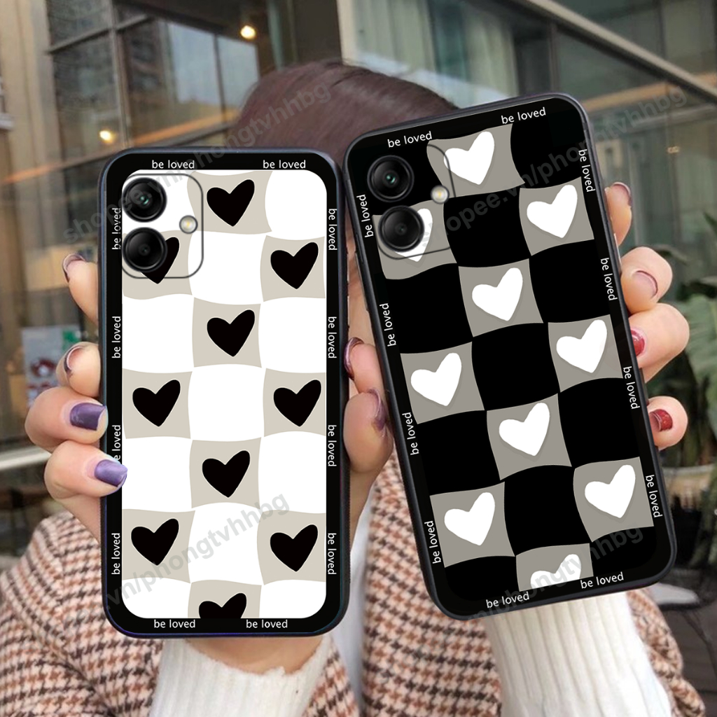 Ốp lưng Samsung A06 / SAMSUNG A06 5G / Samsung A07 trái tim caro cực hot siêu cute đẹp