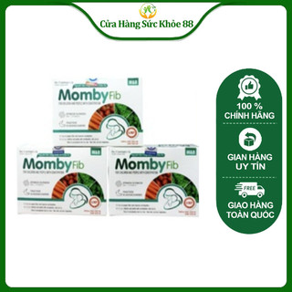 Cốm Vi Sinh Mombyfib - Momby Fib Xanh Cho Mẹ & Bé Đánh Bay Táo Bón (Mombyfib Hộp 12 Gói)