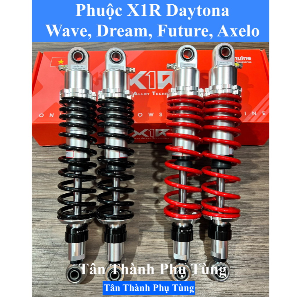 Phuộc X1r mẫu Daytona gắn Wave, Dream, Future, Axelo chính hãng