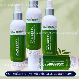 Xịt dưỡng phục hồi tóc hư tổn nặng  Acai Berry Hair Repair Essence Lotion 300ml ( Pháp )