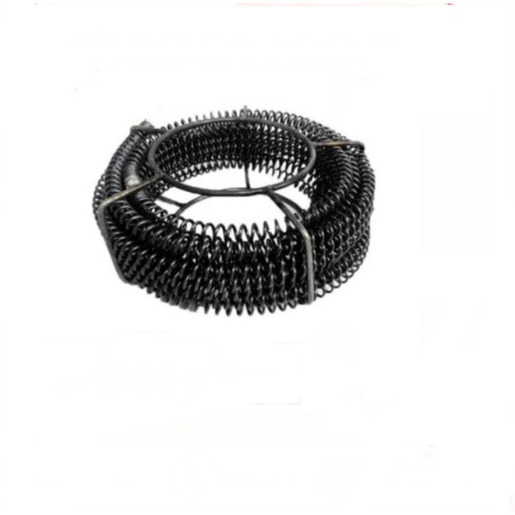 Dây thông cống 6m phi 16 mm (ko phụ kiện) không lồng