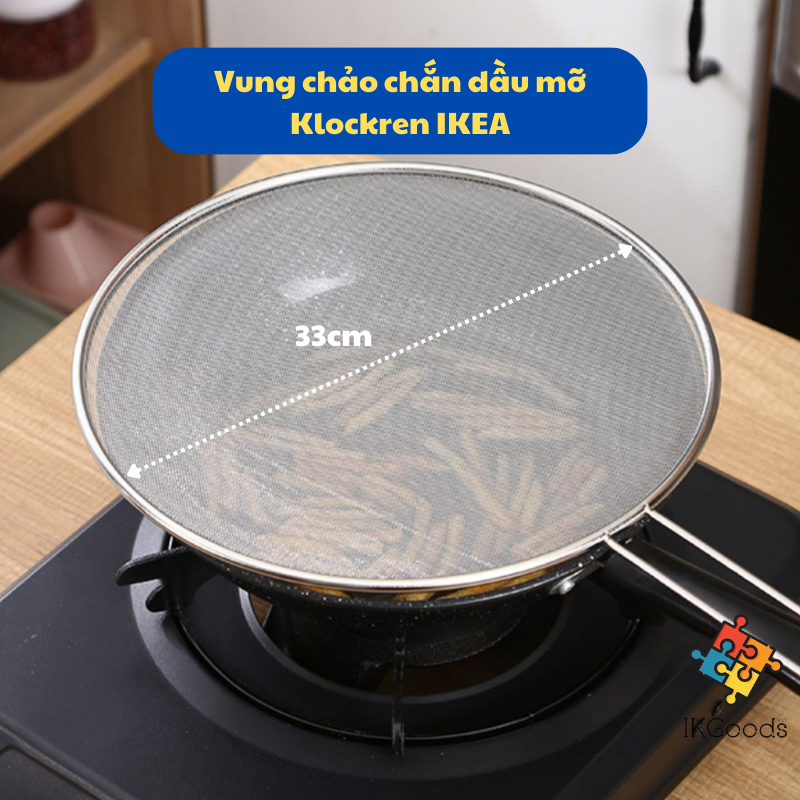 Vung chảo chắn dầu mỡ Klockren IKEA